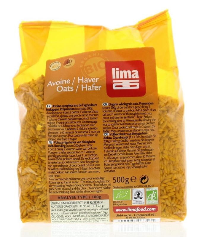 Lima Lima Haver hele korrel bio (500 gr)