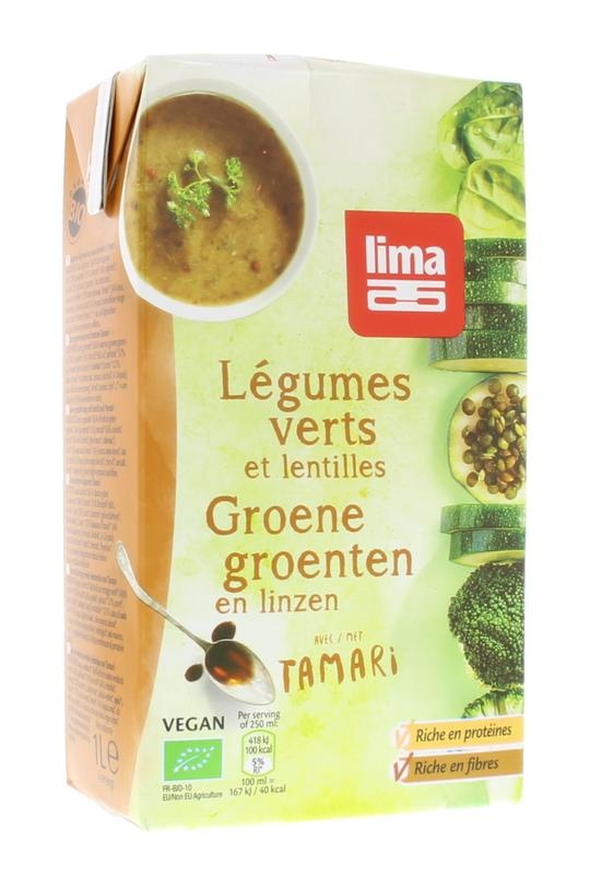 Lima Groentensoep met linzen (1 liter)