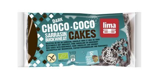 Lima Lima Rijstwafel boekweit pure chocolade kokos bio (90 gr)