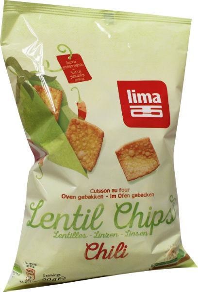 Lima Lima Lentil linzen chips chilli bio (90 gr)