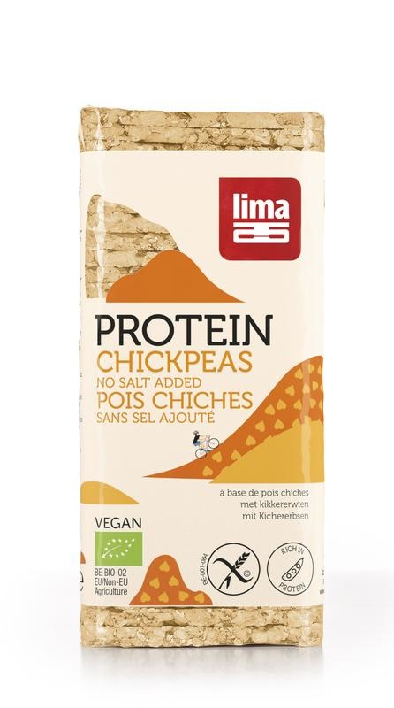 Lima Lima Wafels kikkererwt proteine bio (100 gr)