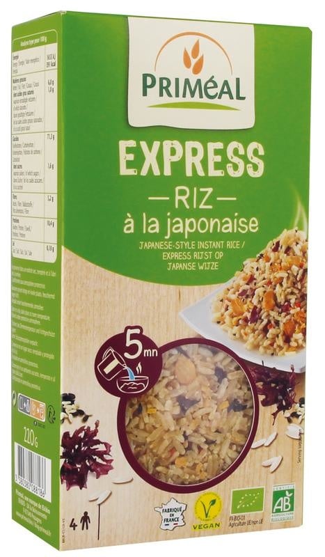 Primeal Rijst express gekookt Japans (220 gram)