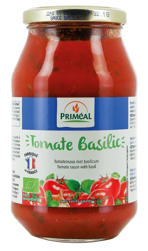 Primeal Primeal Tomaat basilicum saus bio (510 gr)