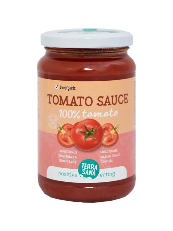Terrasana Tomatensaus 100% tomaat (340 gram)