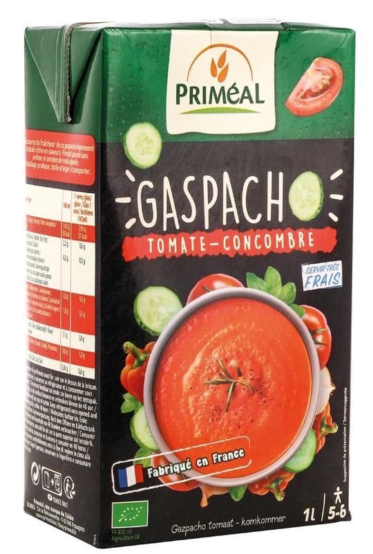 Primeal Gaspacho tomaat komkommer (1000 ml)