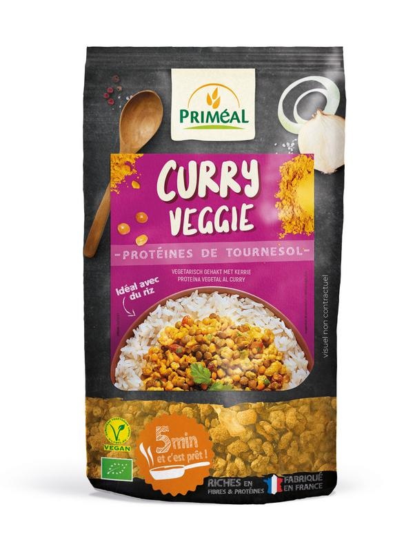 Primeal Curry Veggie gehakt met kerrie (150 gram)