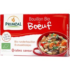 Primeal Runderbouillon blokjes 10 gr bio (8 st)