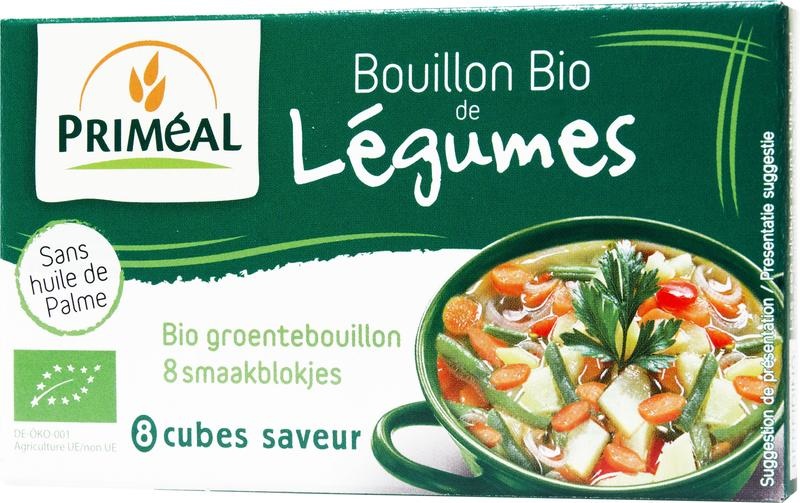 Primeal Primeal Groentebouillon blokjes 9 gr bio (8 st)