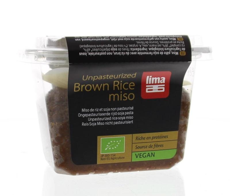 Lima Lima Brown rice miso ongepasteuriseerd bio (300 gr)