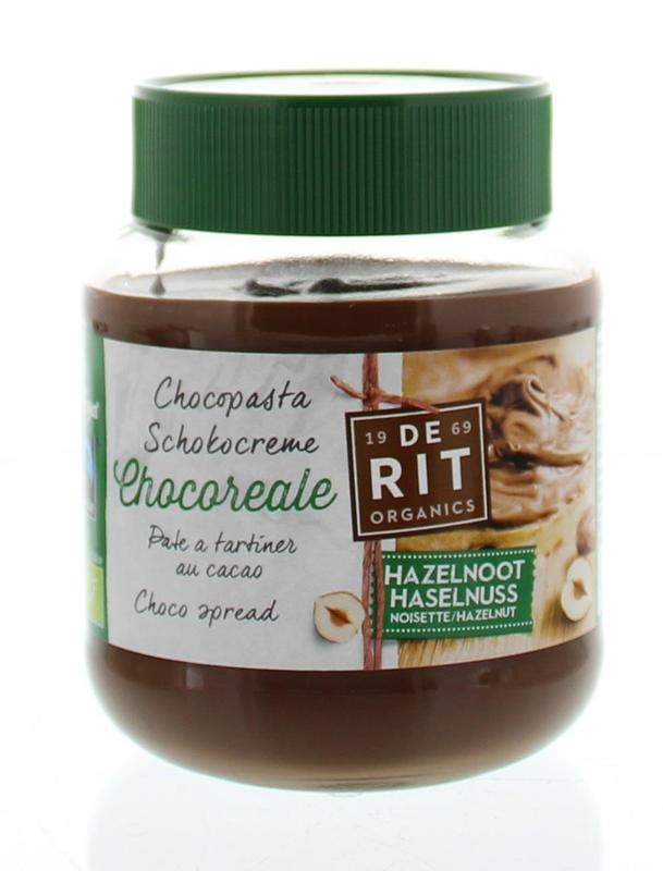 De Rit De Rit Chocoreale hazelnootpasta rietsuiker bio (350 gr)