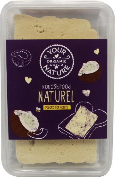 Your Organic Nat Your Organic Nat Kokosbrood naturel met honing bio (225 gr)