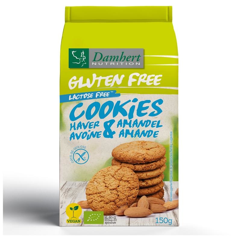 Damhert Damhert Haverkoekjes amandel glutenvrij (150 gr)