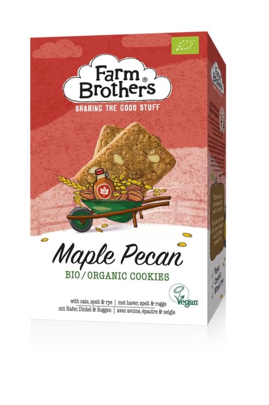 Farm Brothers Farm Brothers Maple & pecan koekjes vegan bio (150 gr)