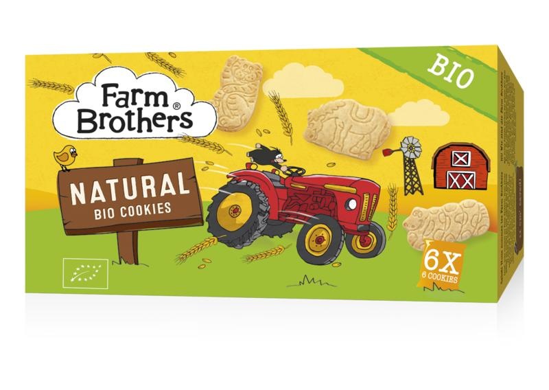Farm Brothers Farm Brothers Kids cookies naturel 6x uitdeelzakje bio (102 gr)