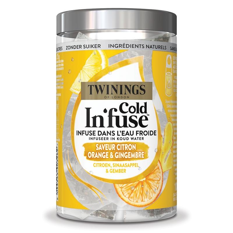 Twinings Cold infuse citroen sinaasappel gember (10 stuks)