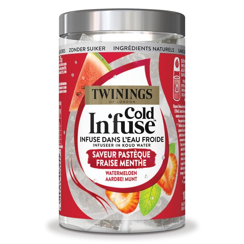 Twinings Twinings Cold infuse watermeloen aardbei munt (10 st)