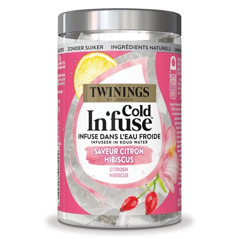 Twinings Cold infuse citroen hibiscus (10 stuks)