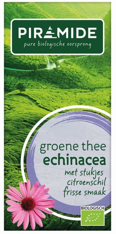 Piramide Groene thee echinacea bio (40 gr) Piramide Groene thee echinacea bio (40 gr)