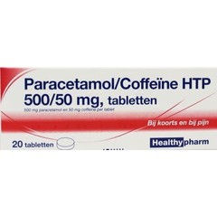 Healthypharm Paracetamol 500 mg coffeine (20 tabletten)