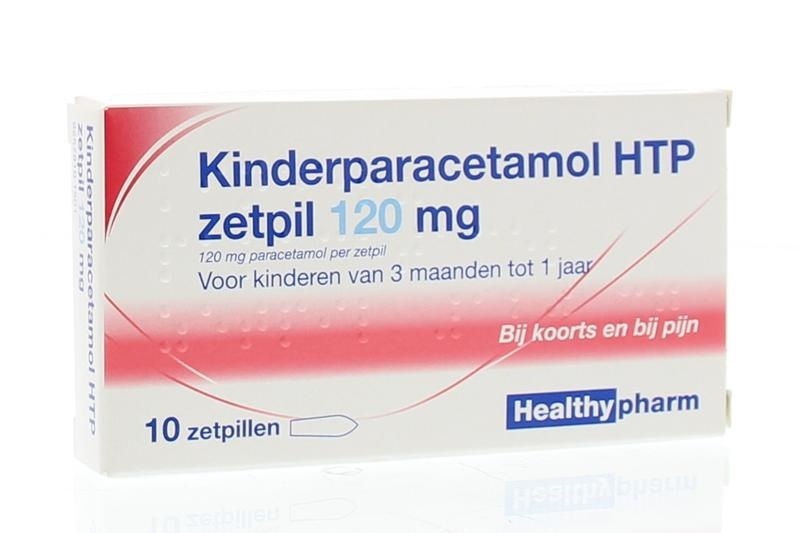 Healthypharm Healthypharm Paracetamol kind 120mg (10 Zetpillen)