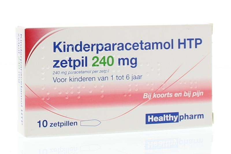 Healthypharm Healthypharm Paracetamol kinderen 240mg (10 Zetpillen)