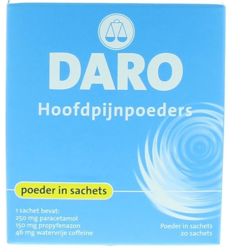 Daro Daro Hoofdpijnpoeders (20 st)