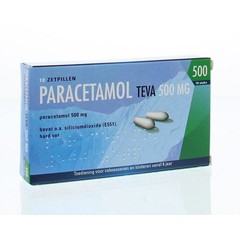 Teva Paracetamol 500 mg (10 Zetpillen)