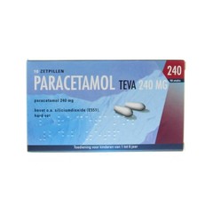 Teva Paracetamol 240 mg (10 Zetpillen)