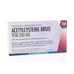 Teva Acetylcysteine 200 mg (30 Bruistab)