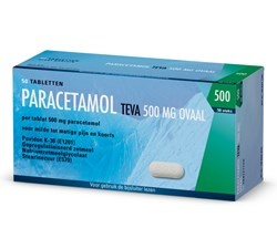 Teva Teva Paracetamol 500 mg ovaal (50 tab)