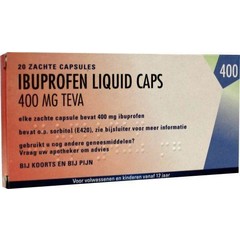 Teva Ibuprofen 400 mg liquid (20 capsules)