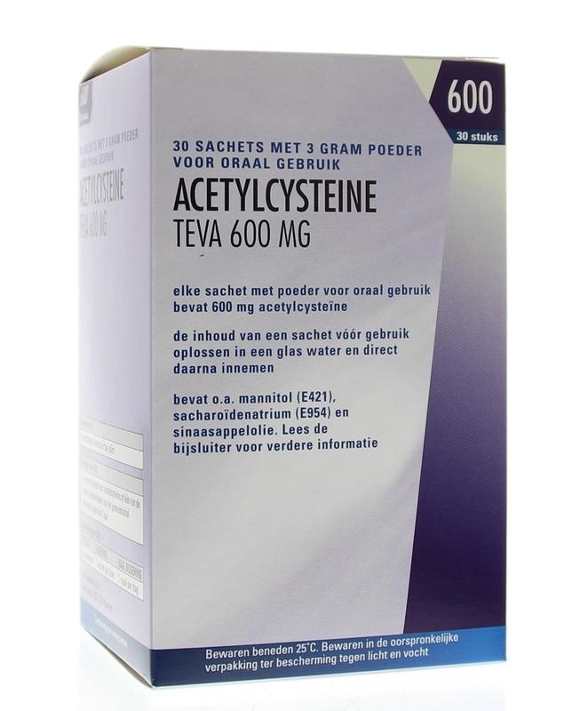 Teva Teva Acetylcysteine 600 mg (30 Sachets)