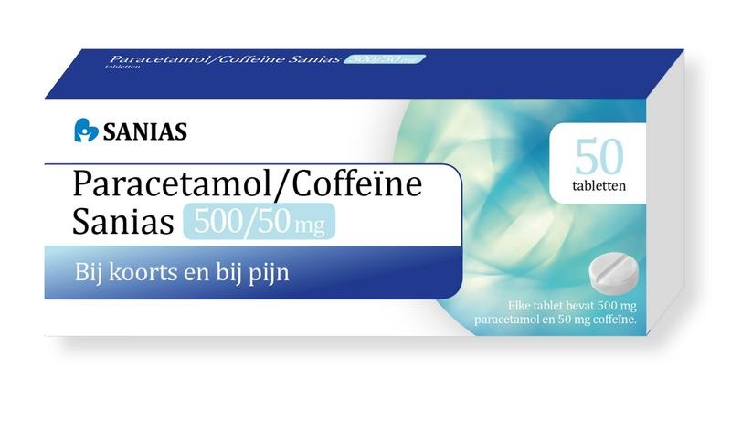 Sanias Sanias Paracetamol coffeine 500/50mg (50 tab)