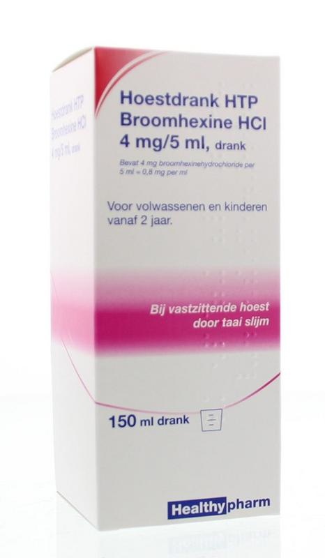 Healthypharm Healthypharm Hoestdrank broomhexine HCI 4mg/5ml (150 ml)