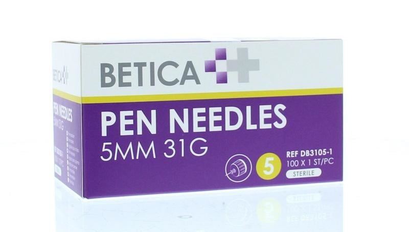 Betica Pen needle 5 mm x 31G (100 stuks)