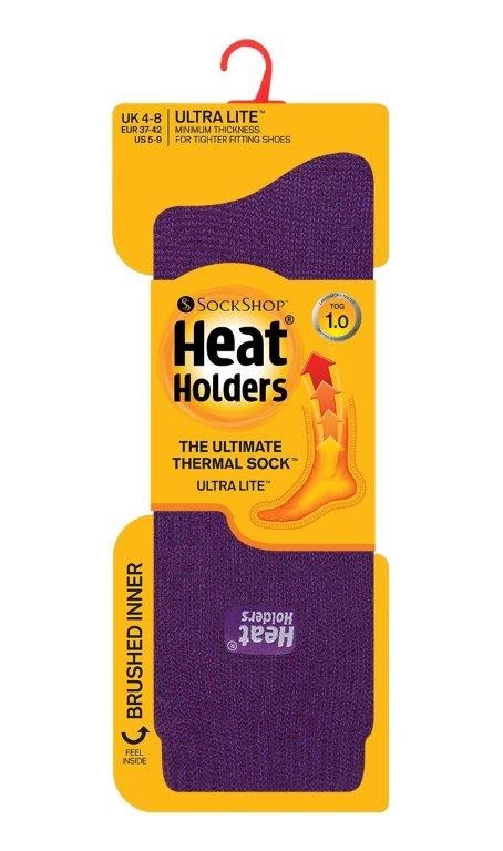 Heat Holders Heat Holders Ladies socks ultra lite maat 5-9 purple (1 Paar)