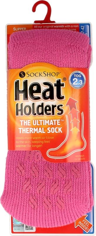 Heat Holders Ladies slipper socks 4-8 candy (1 paar)