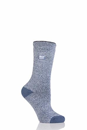 Heat Holders Heat Holders Ladies socks lite twist maat 4-8 denim/cream (1 Paar)