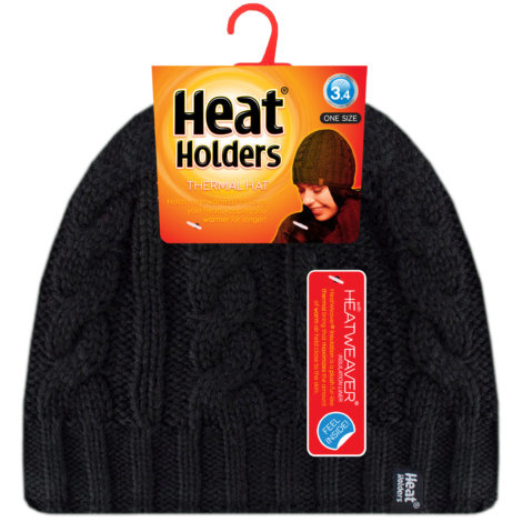 Heat Holders Heat Holders Ladies cable hat one size black (1 Paar)