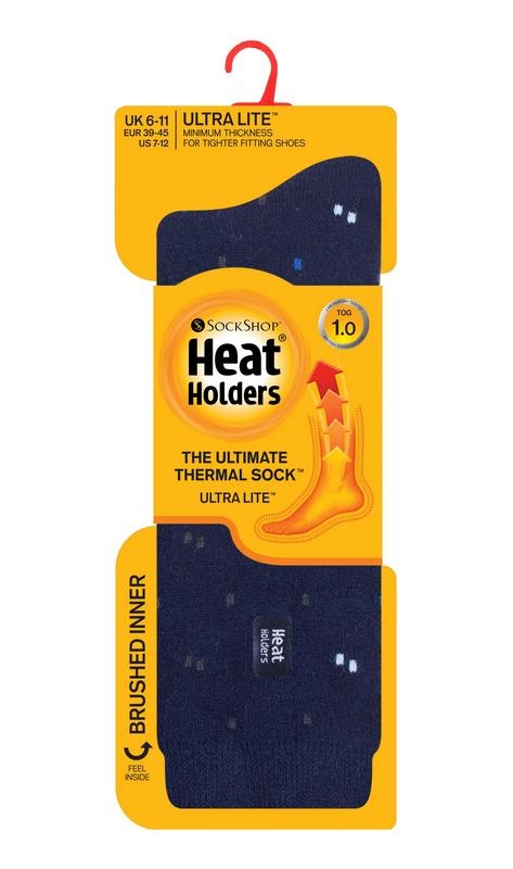 Heat Holders Heat Holders Mens ultra lite socks micro maat 6-11 navy (1 Paar)
