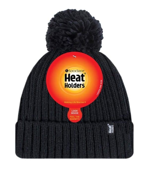 Heat Holders Heat Holders Ladies pom pom hat arden black one size (1 st)