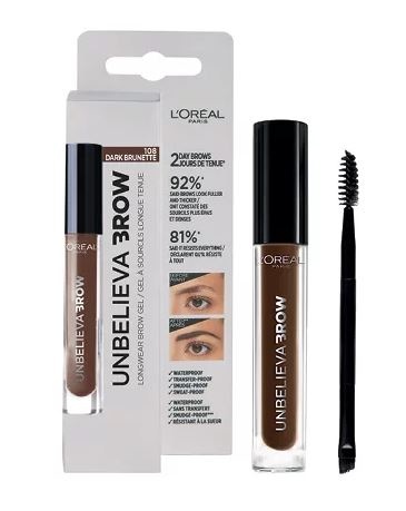 Loreal Loreal Unbelieva wenkbrauwgel 108 dark brunette (3 ml)