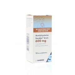 Sandoz Acetylcysteine 600mg (10 Bruistab)