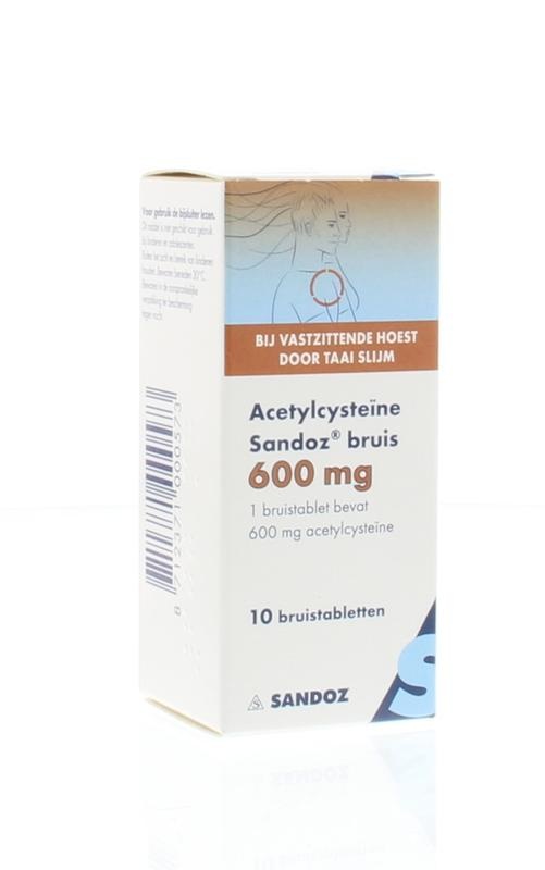 Sandoz Sandoz Acetylcysteine 600mg (10 Bruistab)