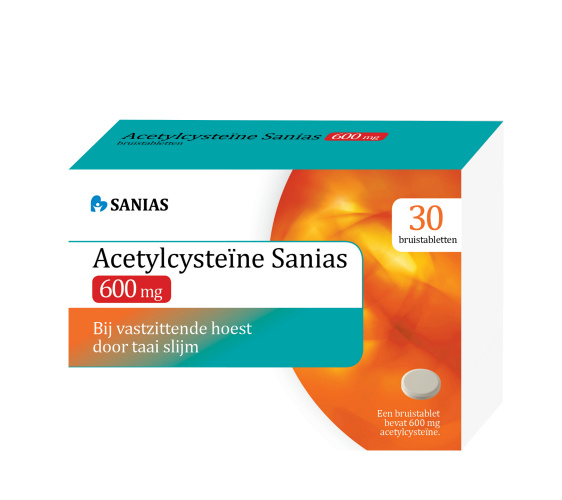 Sanias Sanias Acetylcysteine 600mg (30 Bruistab)