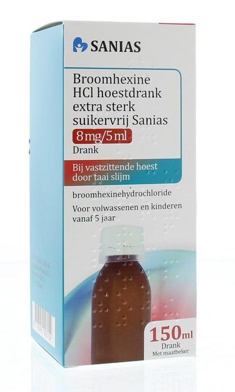 Sanias Sanias Broomhexine hoestdrank extra sterk (150 ml)