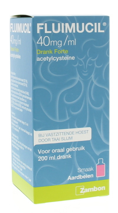 Fluimucil Fluimucil Drank forte 4% (200 ml)