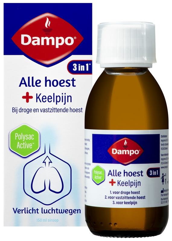 Dampo Dampo Alle hoest + keelpijn (150 ml)