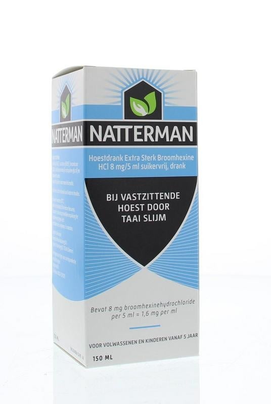 Natterman Natterman Hoestdrank extra sterk broomhexine HCl 8mg/5ml (150 ml)