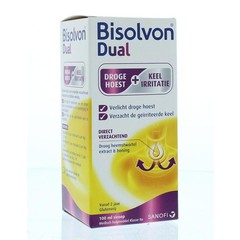 Bisolvon Dual droge hoest/keelirritatie siroop (100 ml)